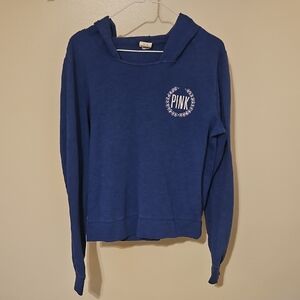 PINK Victoria's Secret Royal Blue Women's Cowl Neck Sweater